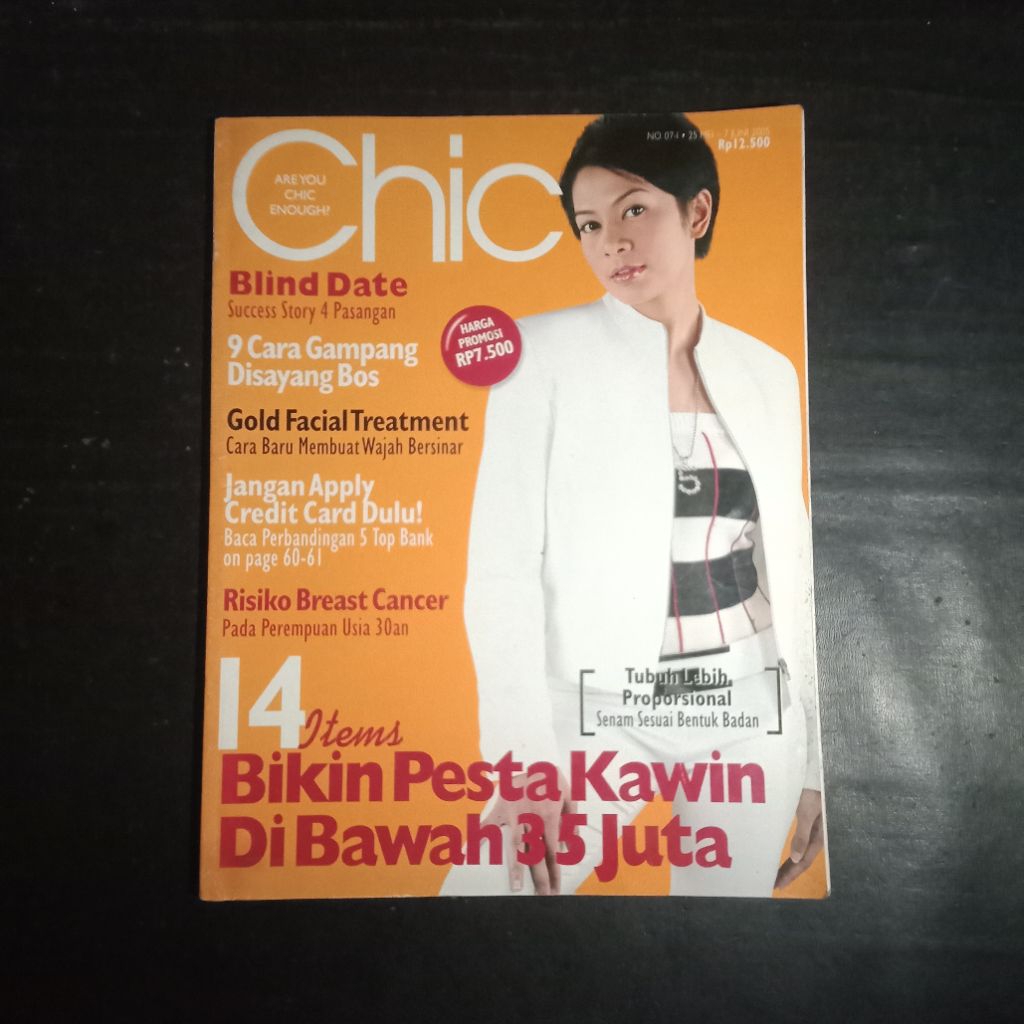 Majalah Chic Edisi 25 Mei - 7 Juni 2005: Bikin Pesta Kawin di Bawah 35 Juta