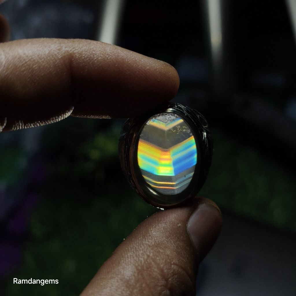 CINCIN BATU AKIK JUNDER AIRIS PELANGI