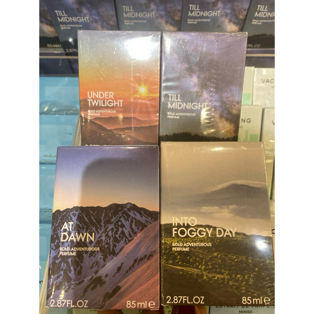 Miniso Parfum Pria Bold Adventurous Perfume At Dawn,Into Foggy Day, Till Midnight, Under Twilight 85
