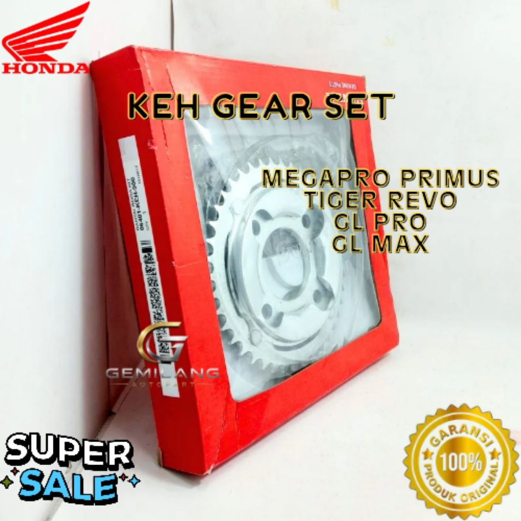 GEAR SET KODE KEH, GEAR SET MEGAPRO PRIMUS, GEAR SET TIGER REVO, GEAR SET GL PRO, GEAR SET GL MAX