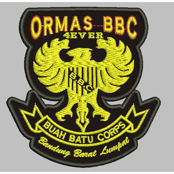 PATCH BORDIR-ORMAS BBC BUAH BATU CORPS-HIGH PATCH EMBROIDERY