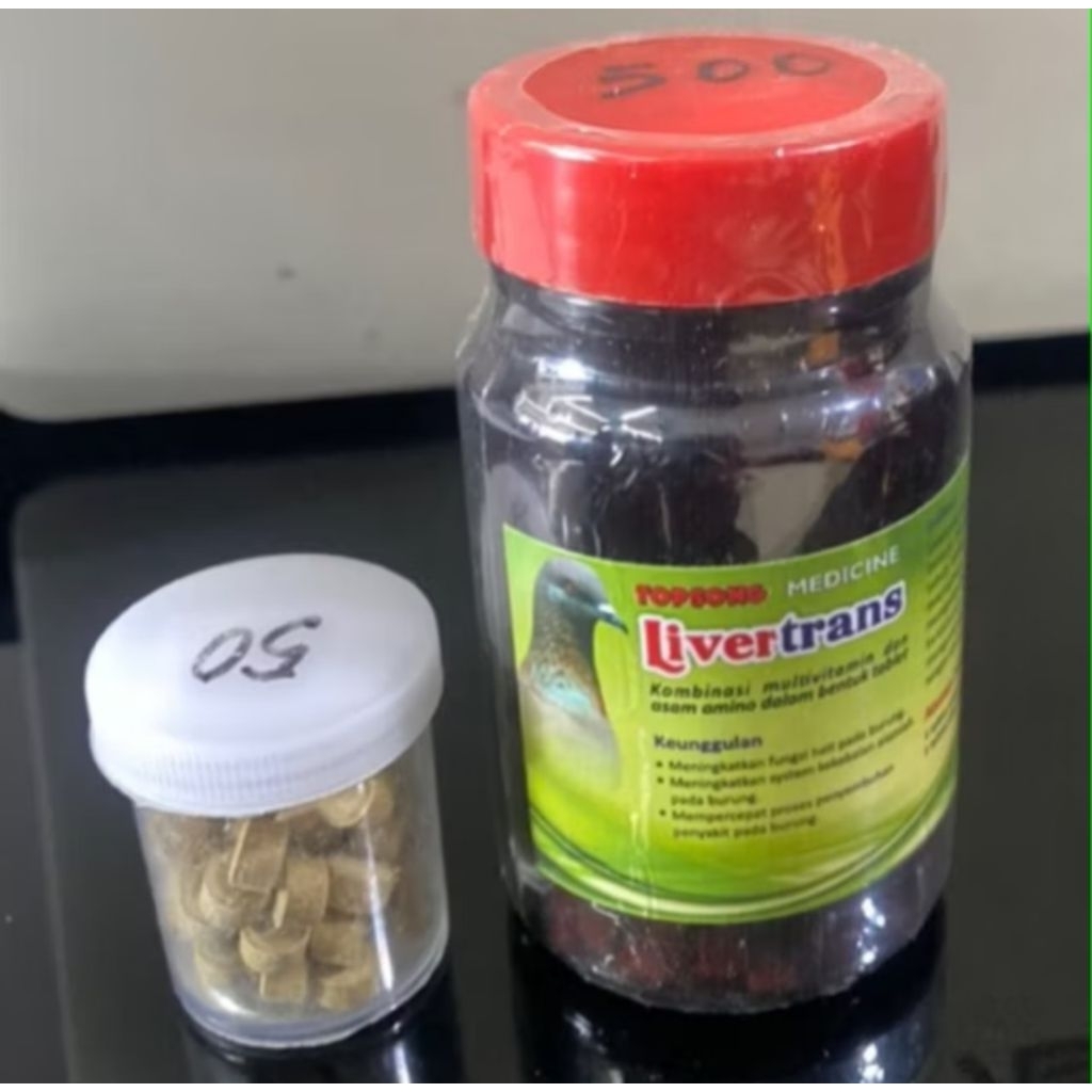 Multivitamin Merpati Livertrans TopSong - Tingkatkan Fungsi Hati & Stamina Burung