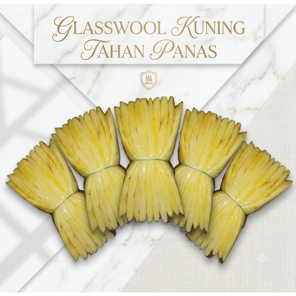 Glasswool kuning gesbul glasbul gasswol glasswool knalpot