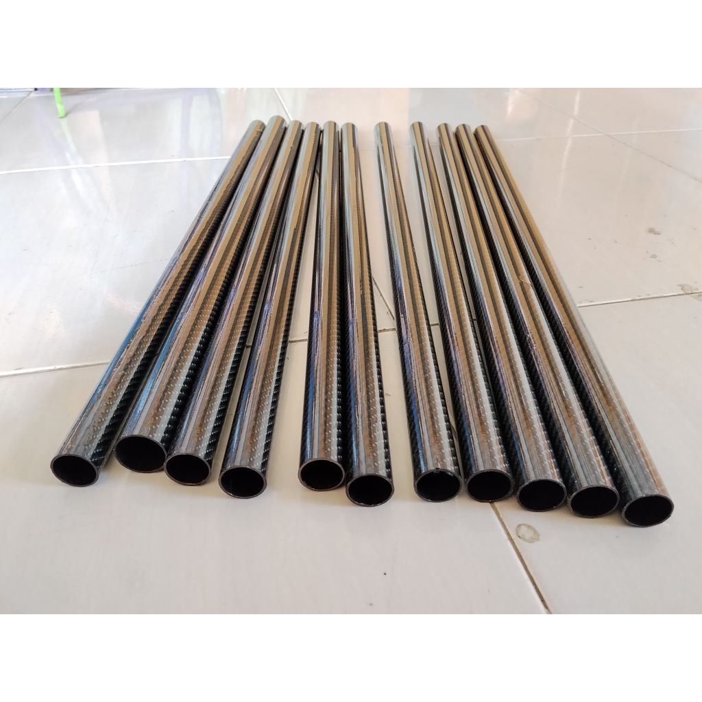 ANEKA PIPA SETIKER CARBON/ PIPA CARBON OD 22+25 Panjang 60CM