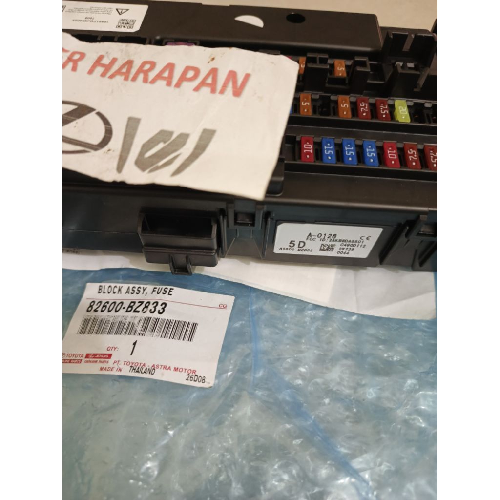 Bcm avanza 82600-BZ830 BZ831 BZ832 BZ833 original gress baru