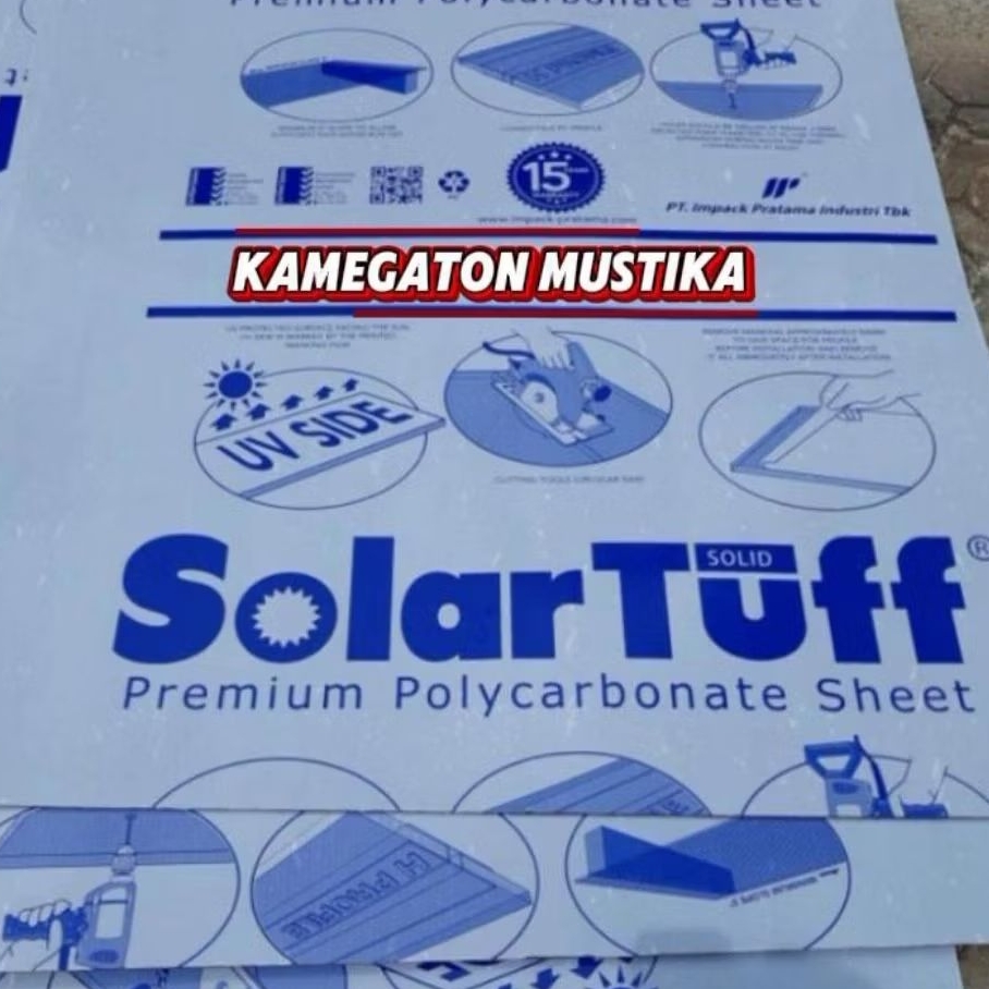SolarFlat Solid Polycarbonate 6 mm @6 Meter