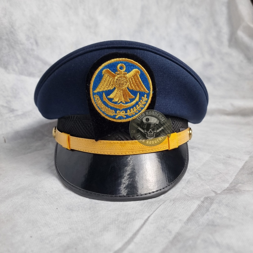 TOPI PET DISHUB PDU PRIA LIST KUNING GOLONGAN 3A-3D PREMIUM KEMENHUB