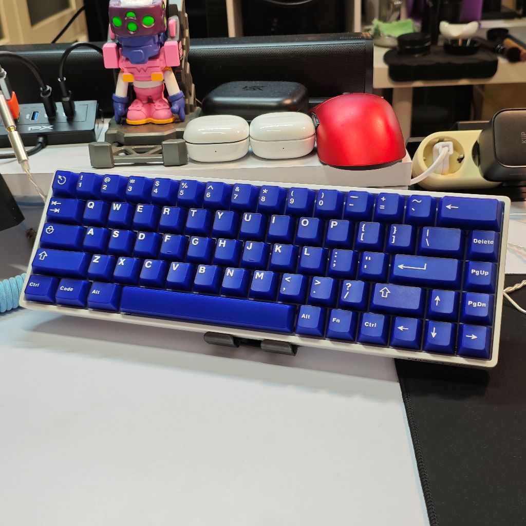 PARADOX GAMING KEYBOARD GHOST DIY GH68X WIRED ABS FULLKIT - WHITE - Modded - Bekas