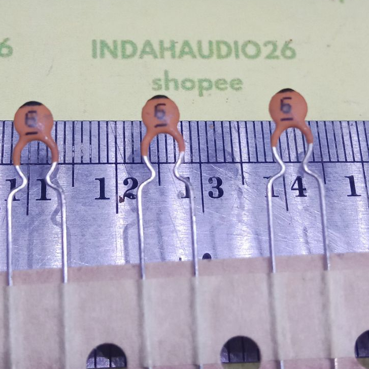 renceng 6pf 50v 5mm 6pf 6p keramik disc  kapasitor ceramic disc 6 p pf