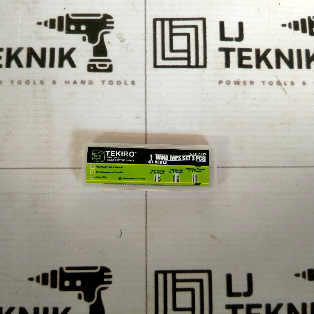 TEKIRO HAND TAPS SET 3PCS M6 X 1.0 HAND TAP HANDTAP M6X1.0 M6 X 1,0