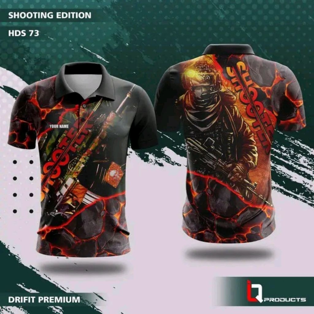 Jersey wangky tangan pendek/baju Perbakin lengan pendek
