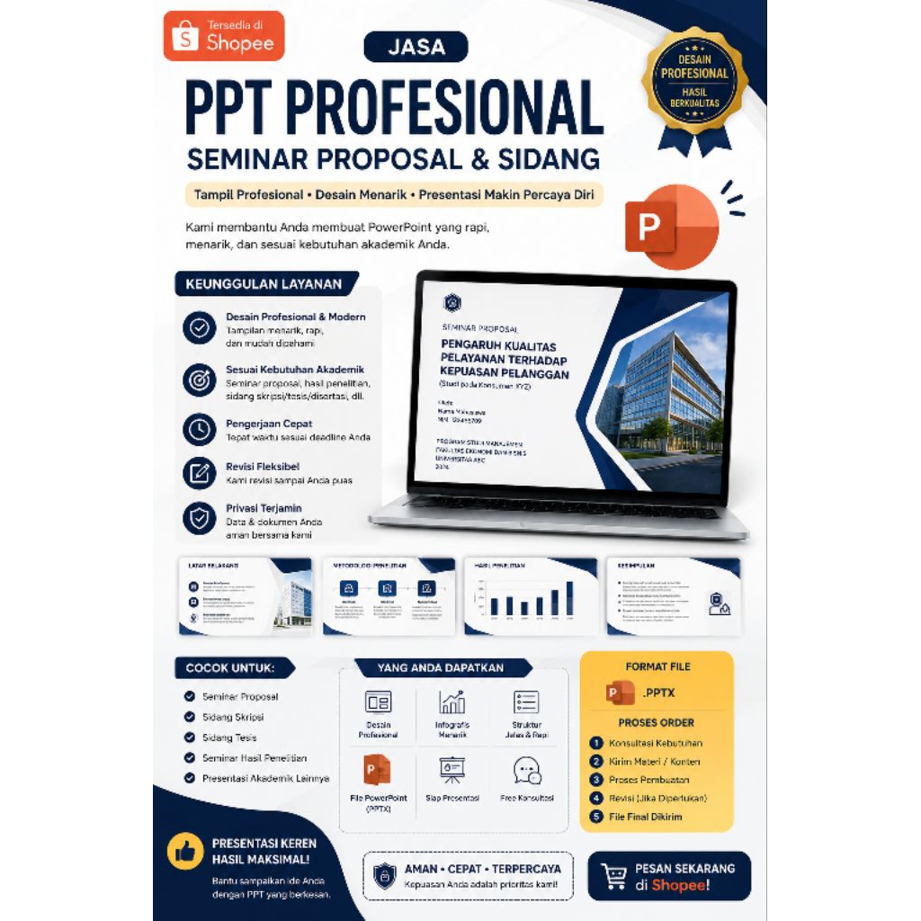 Jasa pembuatan PPT (Powerpoint)