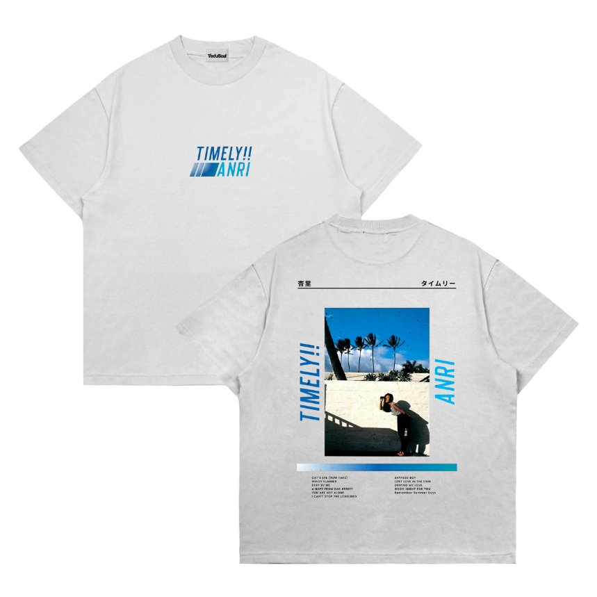 Kaos ANRI Timely Album City Pop Unisex Jepang MOVIE FILM Combed | T shirt Local - Baju Distro Pria W