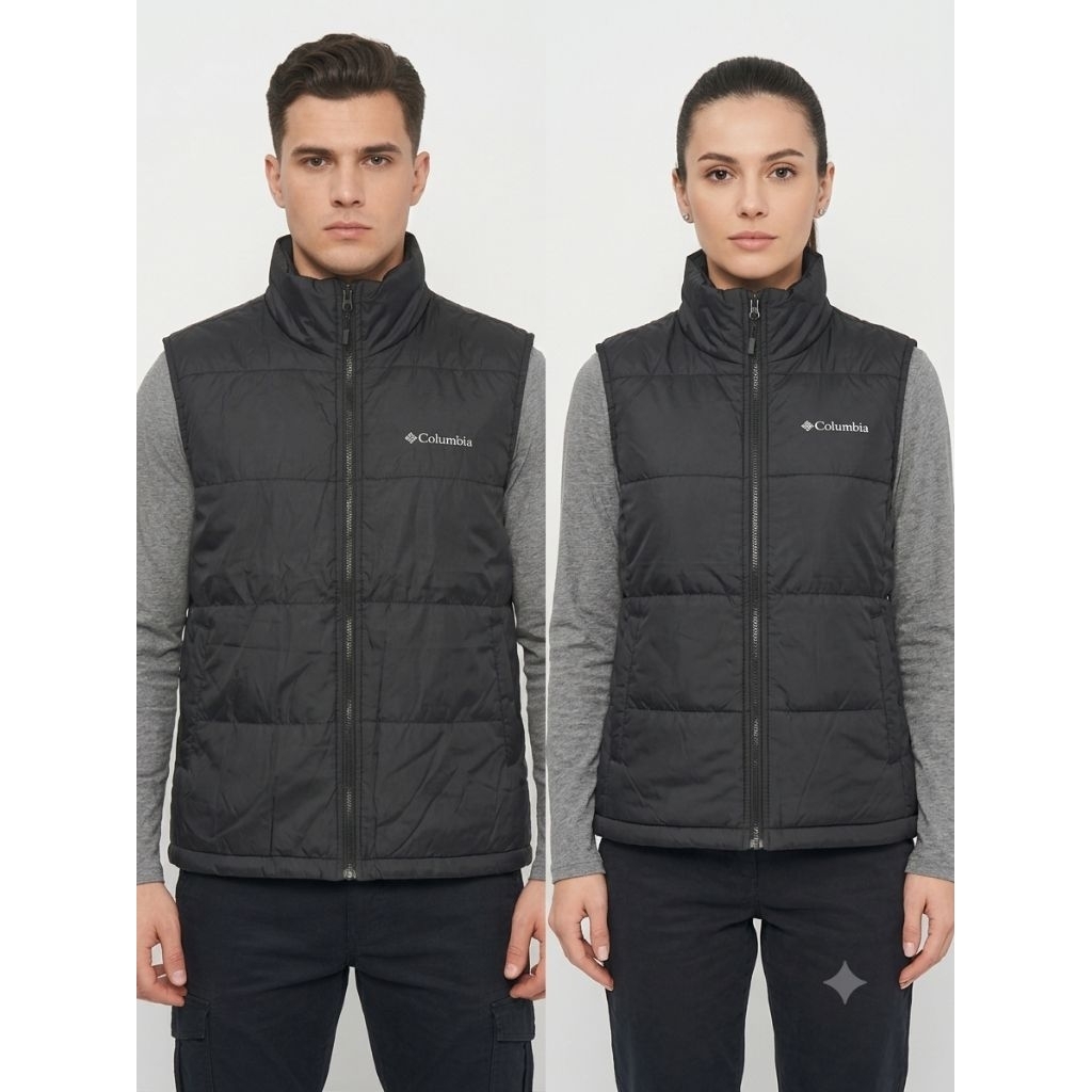 Columbia Packable Down Vest Rompi Parasut Tipis Pria Wanita Premium