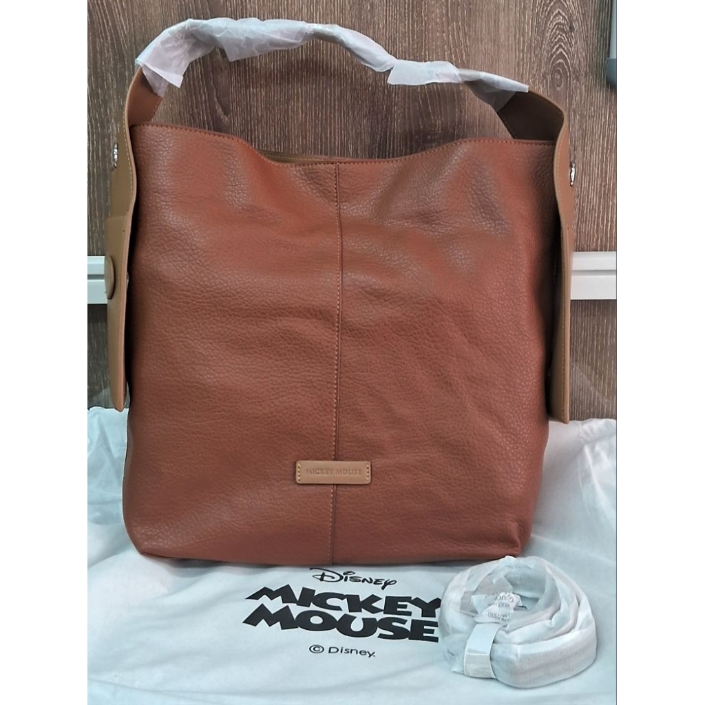 tas disney coklat model kotak hobo