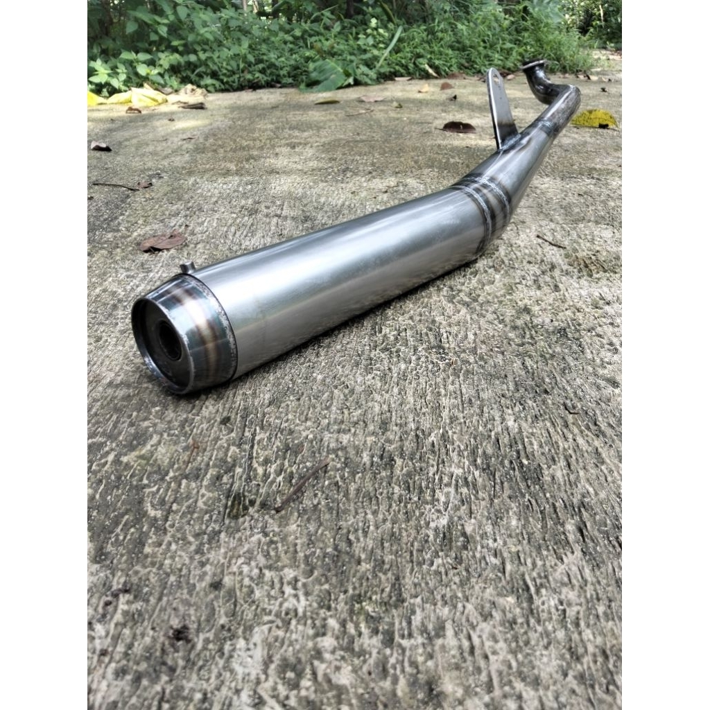Knalpot Yamaha Alfa Fizr Sigma Model Bambu Belakang Naik