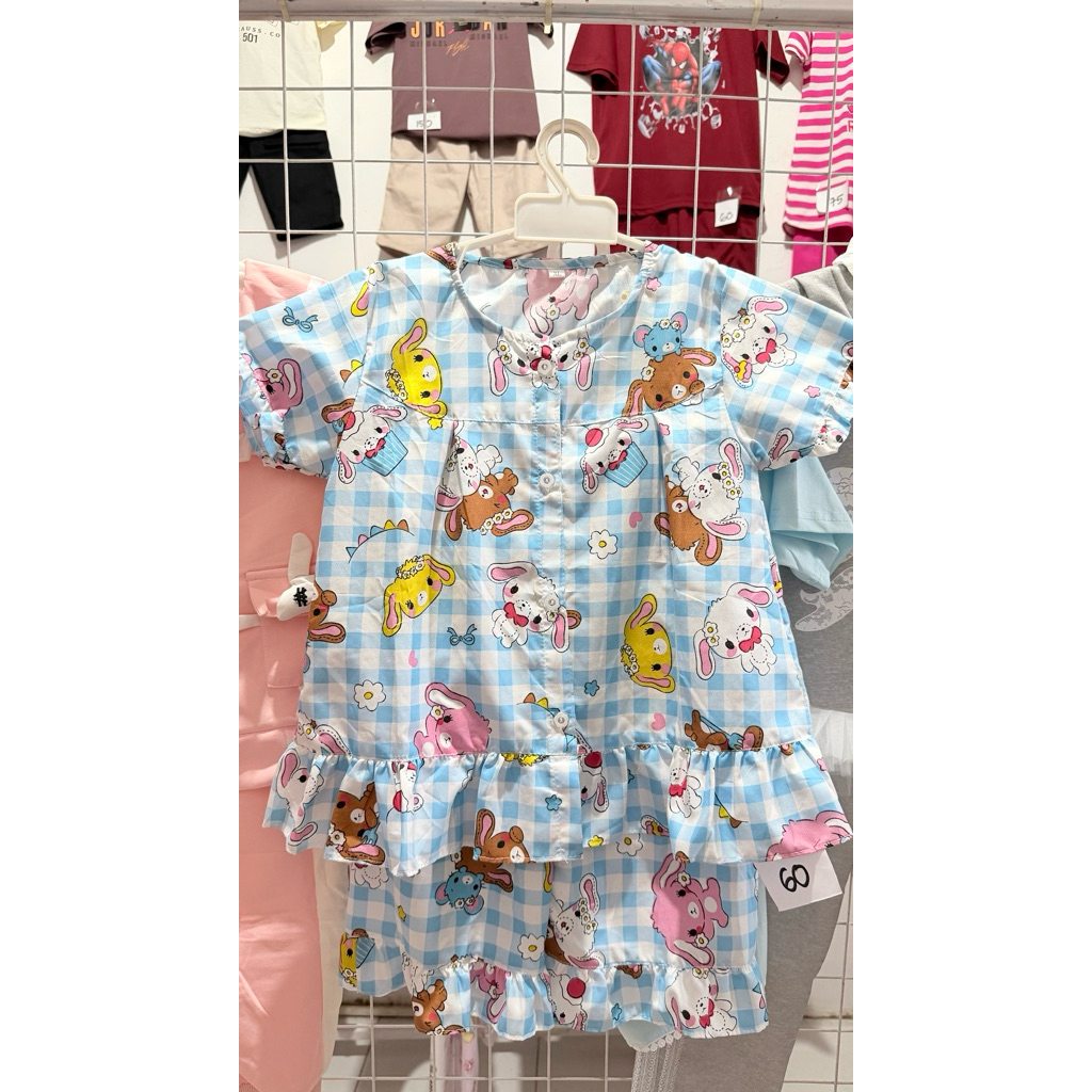baju tidur anak perempuan dengan motif lucu anak umur 7 tahun sampai dengan 13 tahun