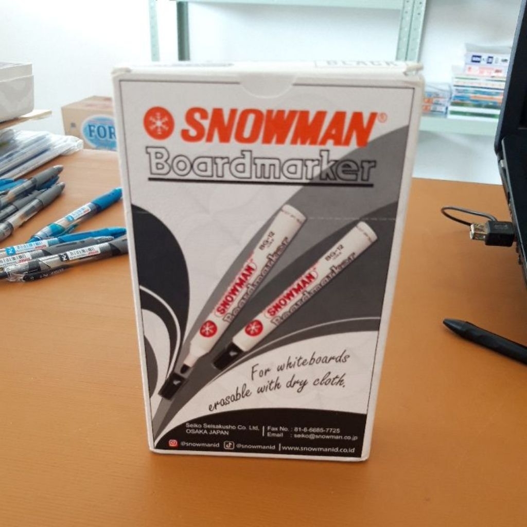 Spidol Papan tulis / Board marker SNOWMAN HITAM