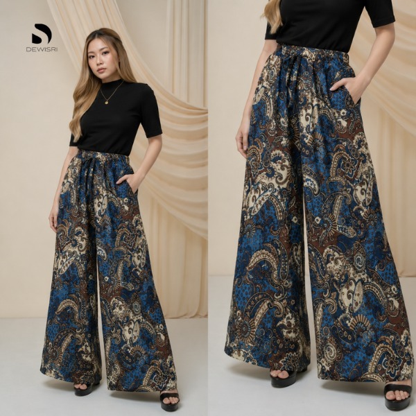 Celana Kulot Agnes Homemade Home Made DEWISRISOLO Celana Dewasa Motif Katon Rayon Premium