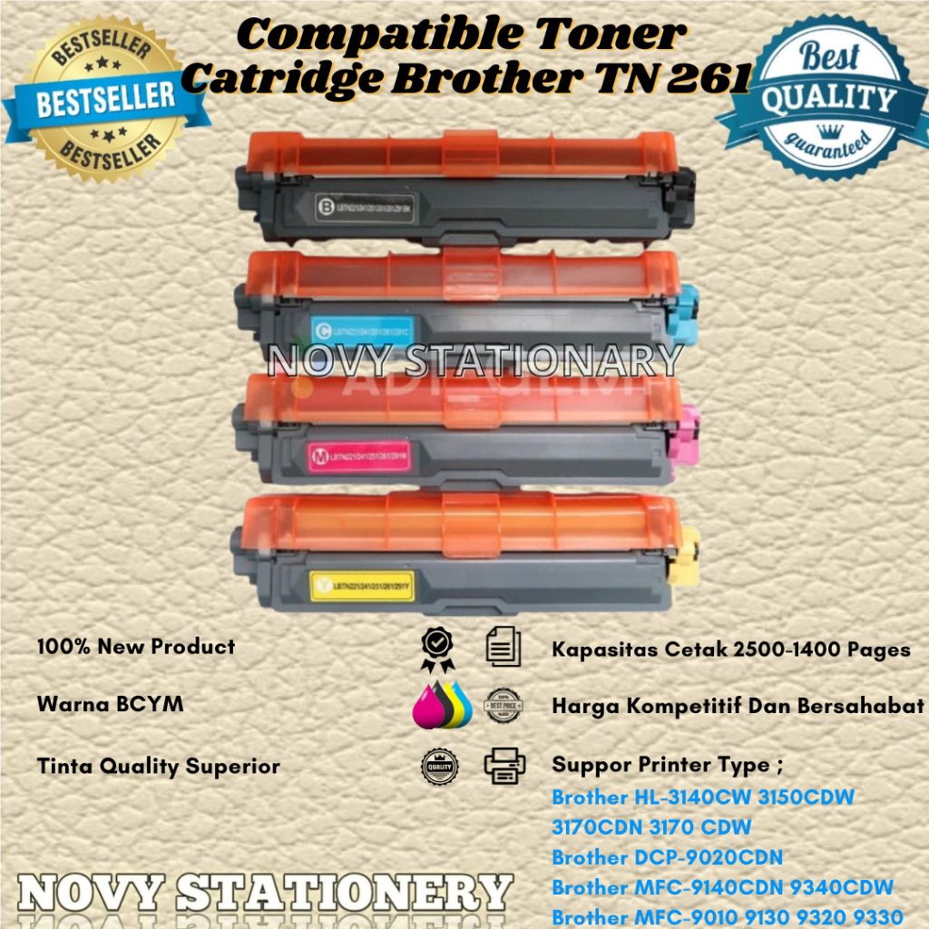 Catridge Tinta Compatible Brother TN261 TN 261- Printer Brother HL-3140CW 3150CDW 3170CDN 3170 CDW