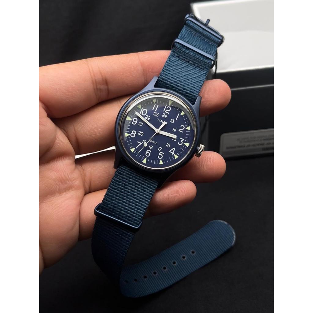 Timex MK1 TW2R37300 Mens Blue Navy Dial Blue Navy Nylon Strap