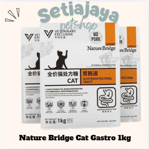 Nature Bridge (NB) Cat Gastro Intestinal 1kg - Makanan Kucing