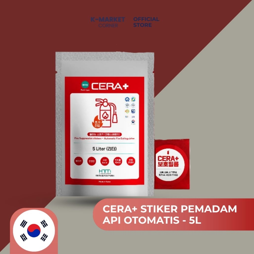 CERA+ Stiker Pemadam Api Otomatis 5L - Stiker pemadam api otomatis Panel listrik mcb