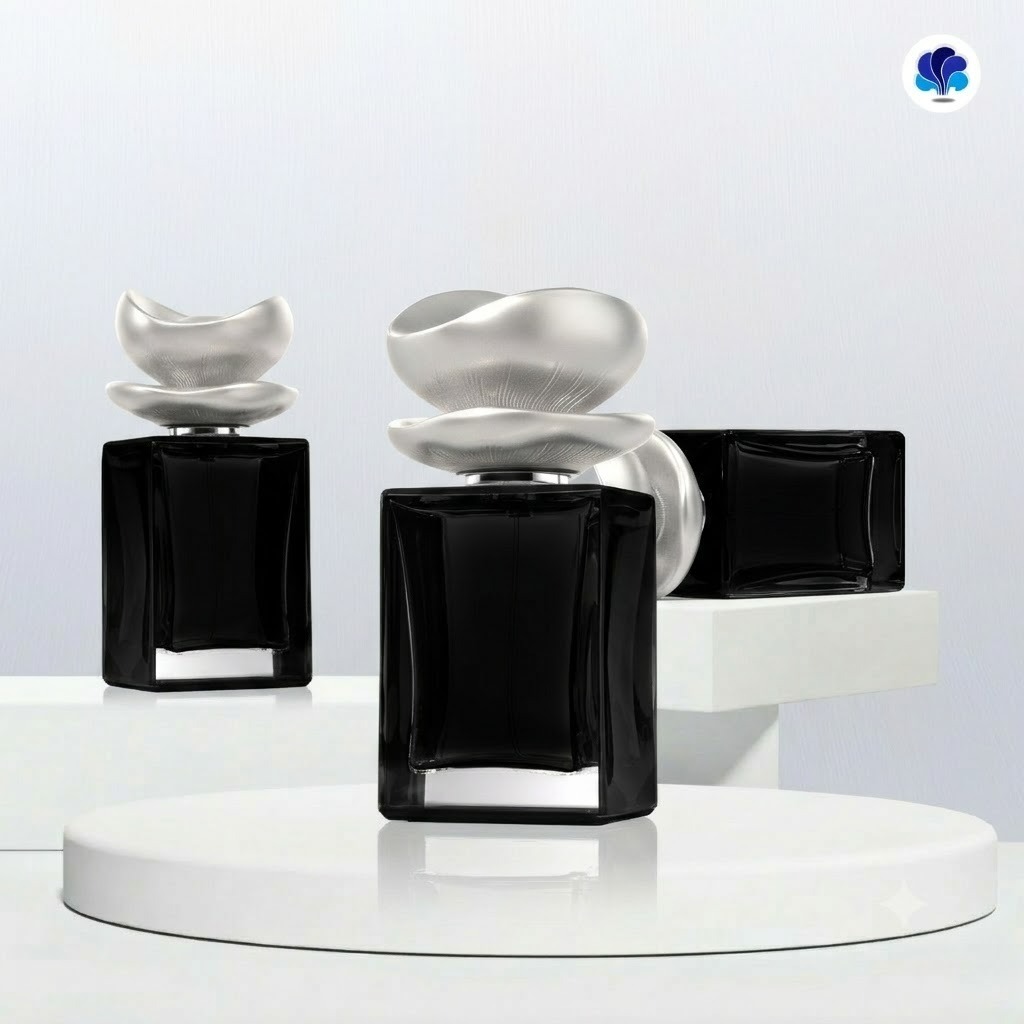 Botol Parfum Luxury Black Square – Packaging Kosong Custom untuk Parfum Premium & Fragrance