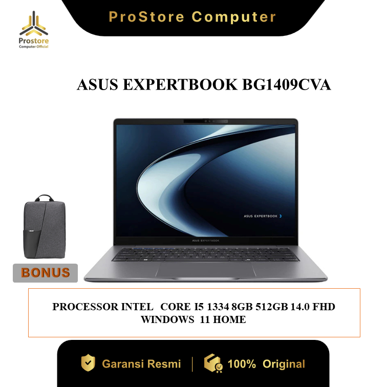 ASUS EXPERTBOOK BG1409CVA I5 1334 8GB 512GB 14.0FHD W11