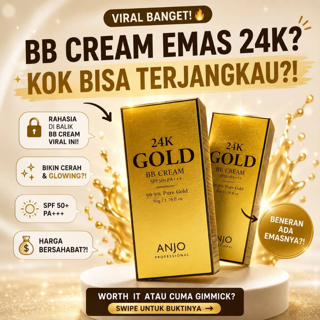 ANJO 24K Gold BB Cream/ Suncream/ Sun BB Cream Korea SPF50+PA+++