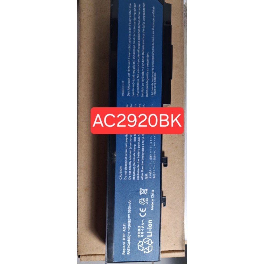 BATERAI LAPTOP AC2920BK (BTP-AQJ1 11.1V/5200MAH) NO GARANSI