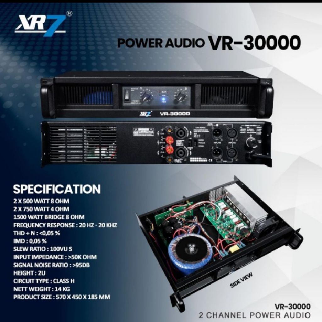 Power amplifier xr7 vr3000 original 2channel ampli XR7 VR 3000