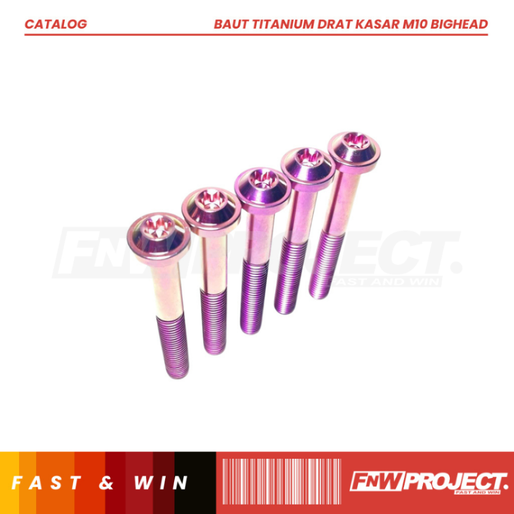 BAUT TITANIUM DRAT KASAR M10 DRAT 14 BIG HEAD DRAT KASAR