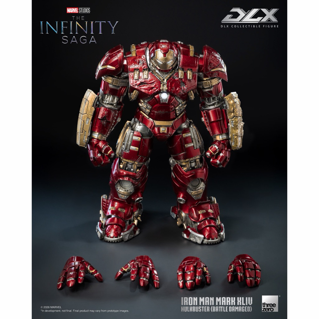 Threezero 3Z0919 Marvel Studios The Infinity Saga - DLX Iron Man Mark 44 Hulkbuster (Battle Damaged)