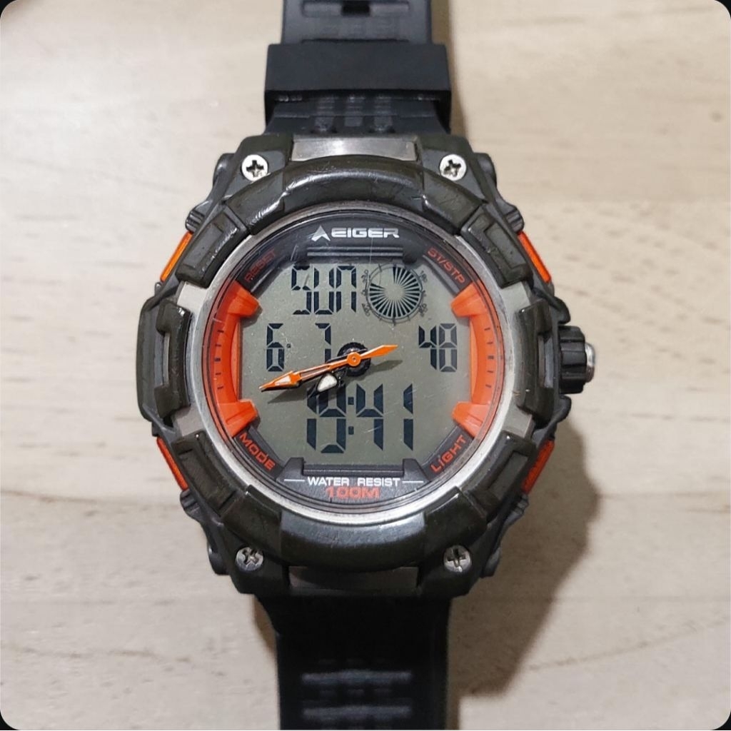 Jam Tangan Eiger LS 102 Analog Digital Rare