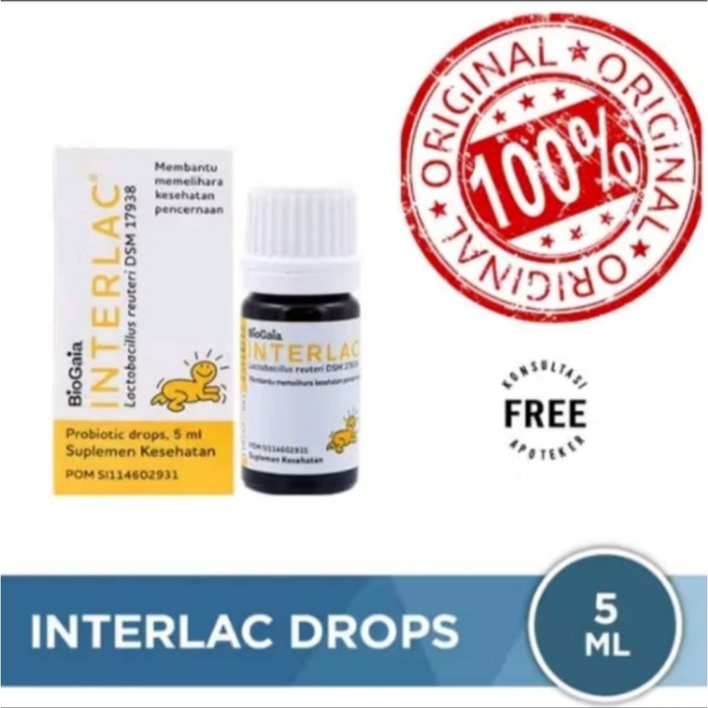 interlac probiotik drops - probiotik untuk menjaga kesehatan anak dan bayi BPOM