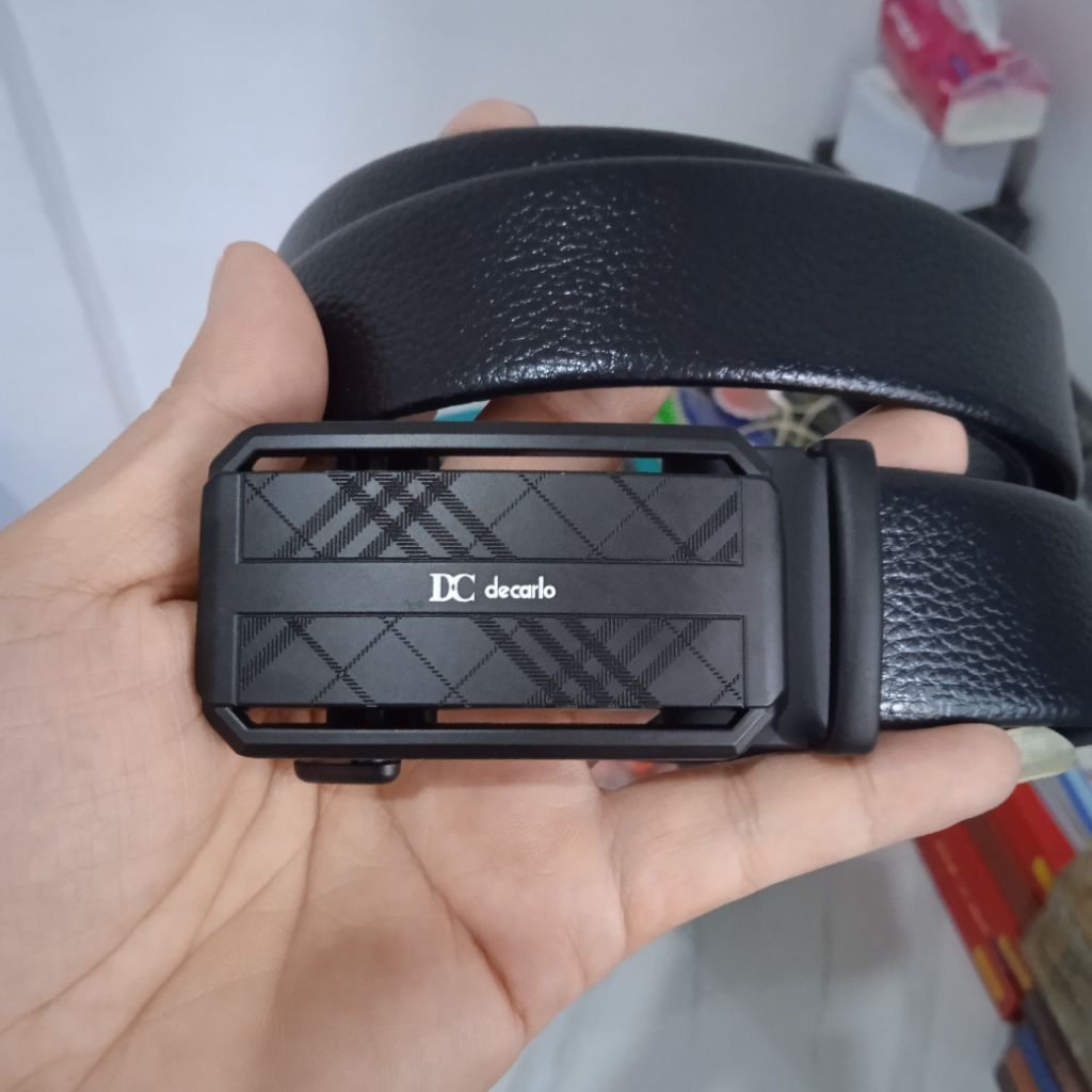 Ikat Pinggang Kulit Tali Pinggang Pria Import Decarlo