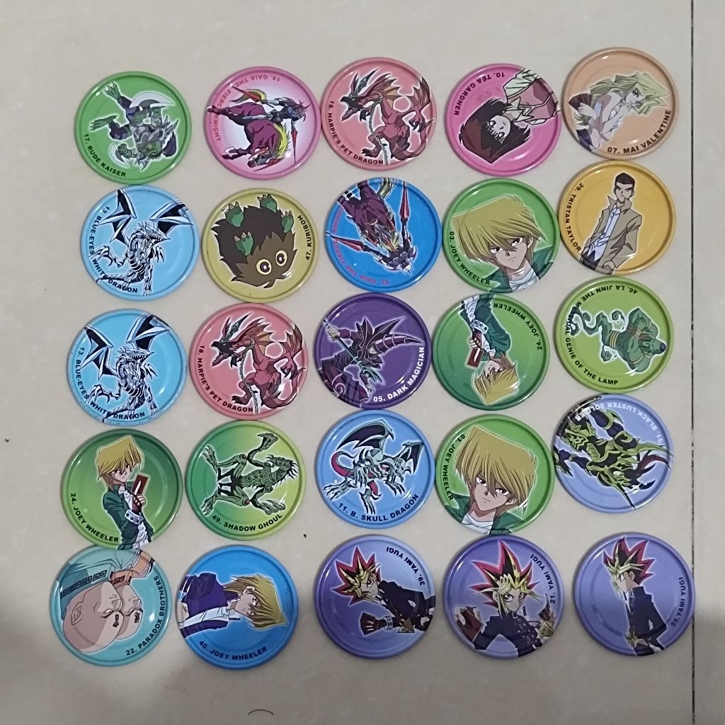 Tazos Metal Yugioh 25pcs