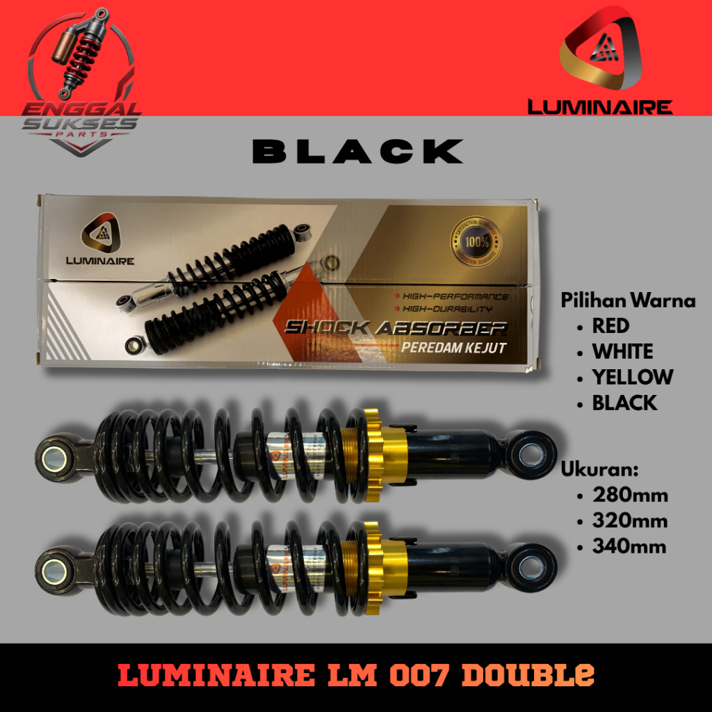 Shockbreaker Bebek Variasi Luminaire LM007 280MM | Shock Variasi F1ZR, Jupiter Burhan, Jupiter Z1, V
