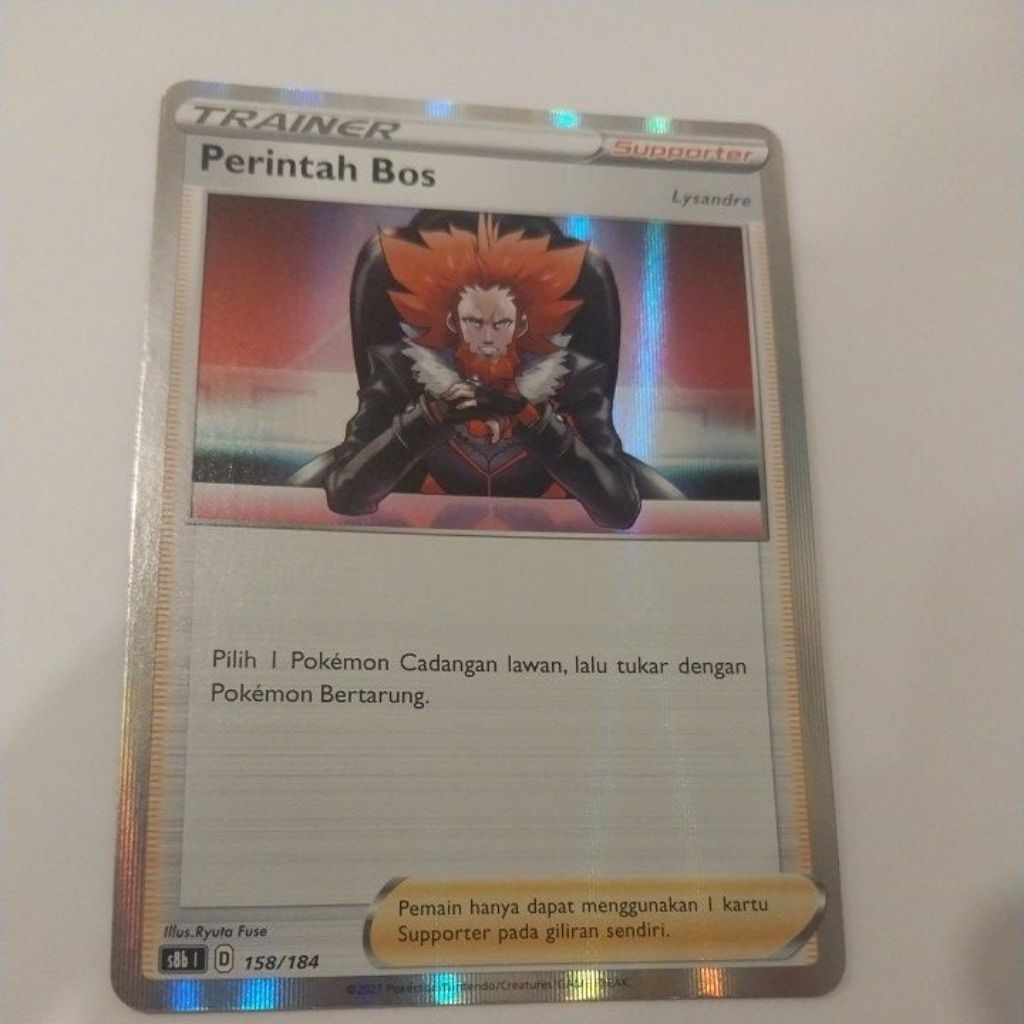 Kartu Pokemon Perintah Bos Lysandre FOIL
