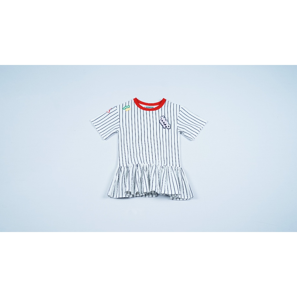 Kenzo Kids - Applique Detail Striped Dress