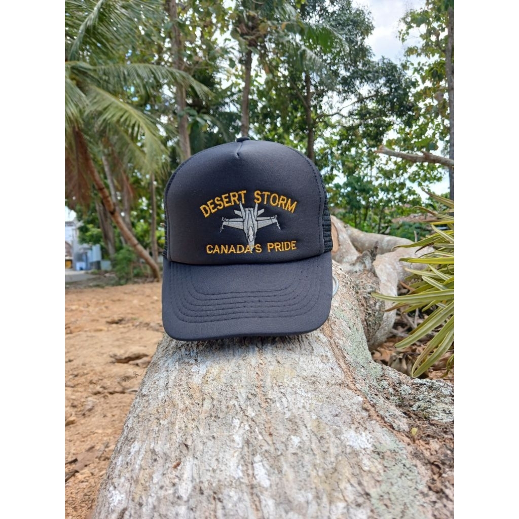 Desert Storm Canada pride vintage Trucker Hat