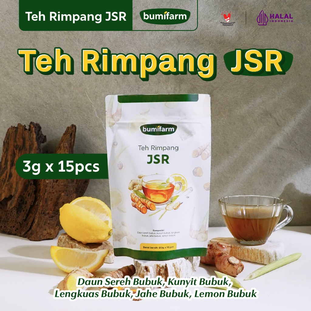 TEH RIMPANG JSR BUMIFARM/ RESEP SEHAT JSR / RAMUAN JSR / REMPAH JSR / PENURUN BERAT BADAN / JAMU JSR