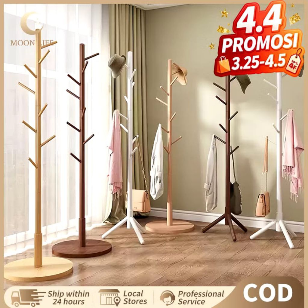Rak Gantung Kayu Untuk Tas Baju / Stand Hanger Kayu
