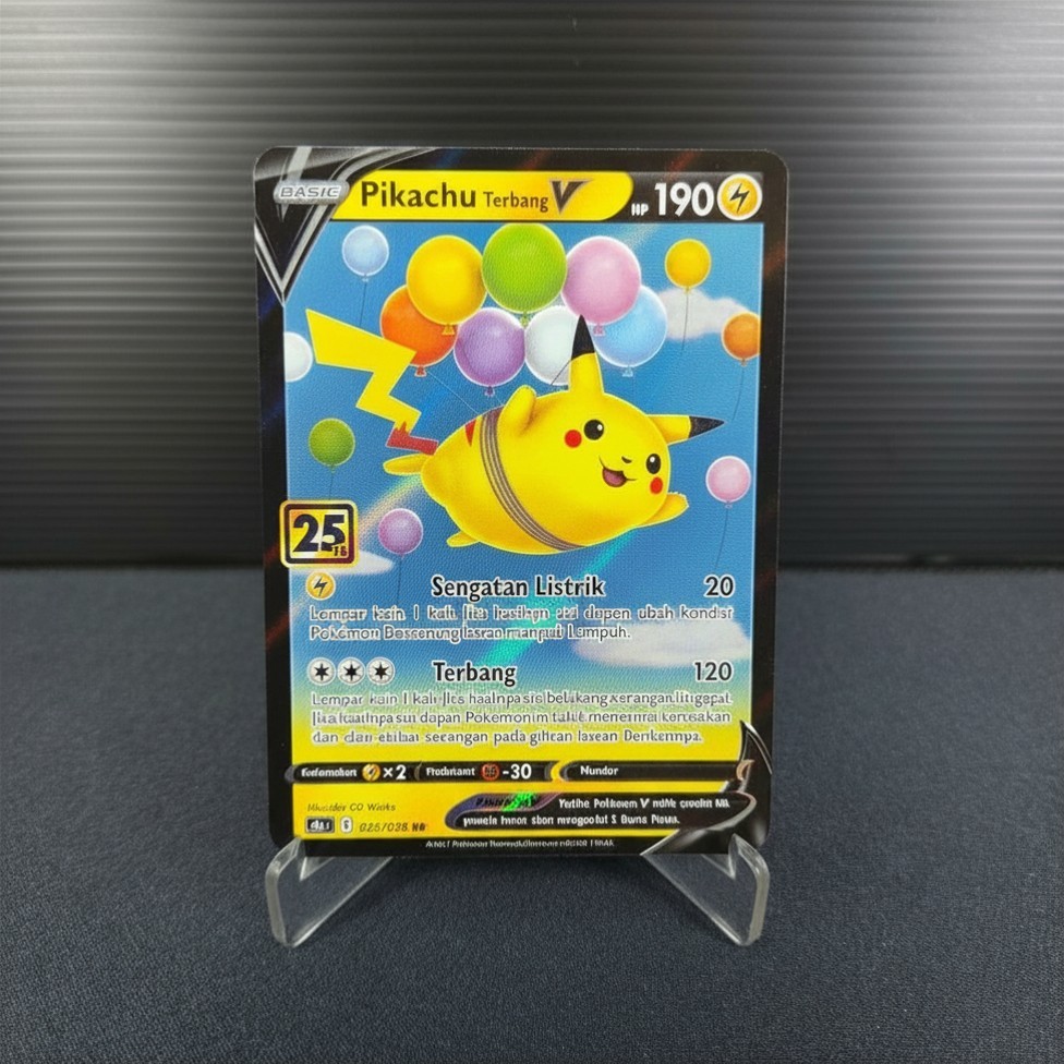 Pikachu Terbang V 023/028 25th Anniversary IDN