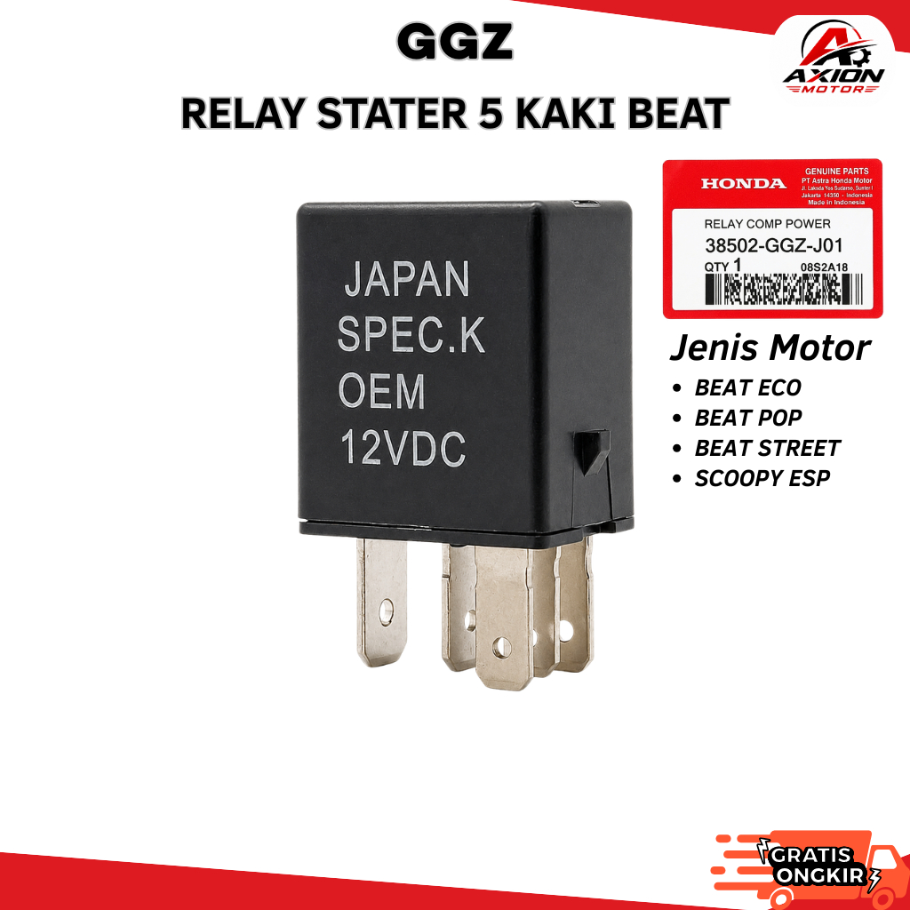 Relay Stater Kaki 5 Beat Eco / Beat Pop / Beat Street / Scoopy Esp