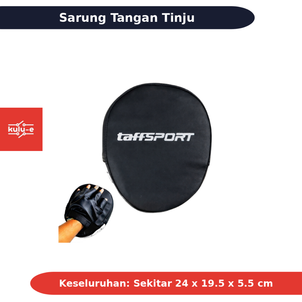 Sarung Tangan Tinju PU Foam Boxer Target Pad 1 PCS FE BO0068 Hitam