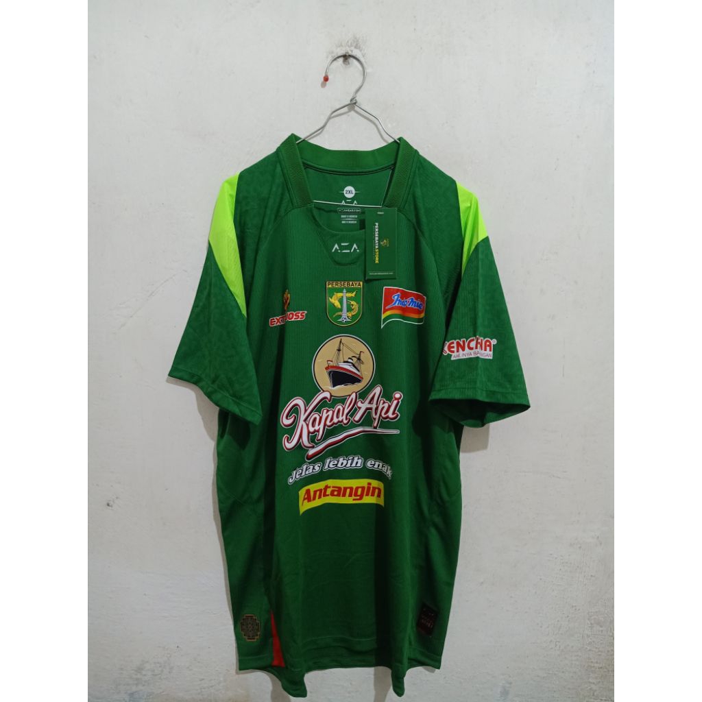 Jersey Persebaya Surabaya Away BRI Liga 1 2025 2026 Original Authentic Player Issue AZA Boxset