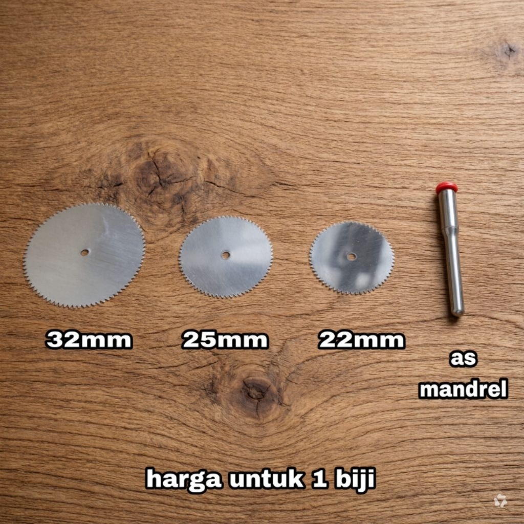 1 biji Mata gergaji mini atau as mandrel