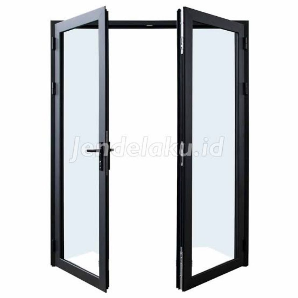Pintu swing double aluminium